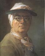 Jean Baptiste Simeon Chardin Portrait of Chardin Wearing an Eyeshade (mk05) oil painting